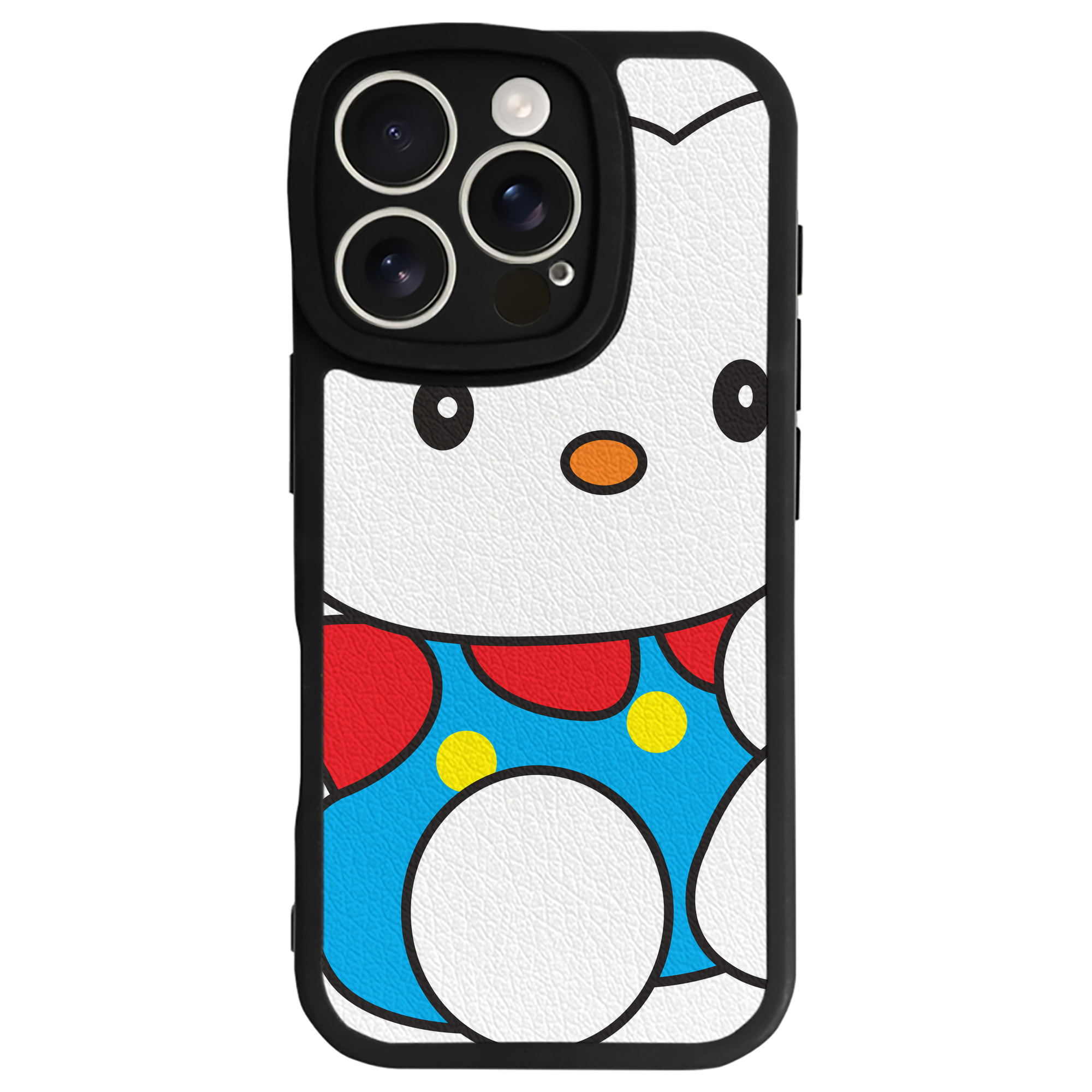 （画像用） Hello Kitty ハローキティ 【iPhone 16シリーズ対応】シリコンスマホケース（レザー調） 材質：シリコン